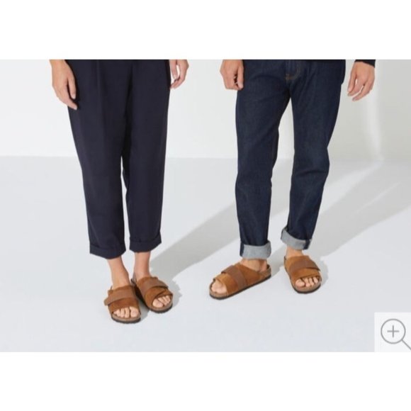 Birkenstock Kyoto Nubuck/Suede Leather in Mink - Picture 2 of 13